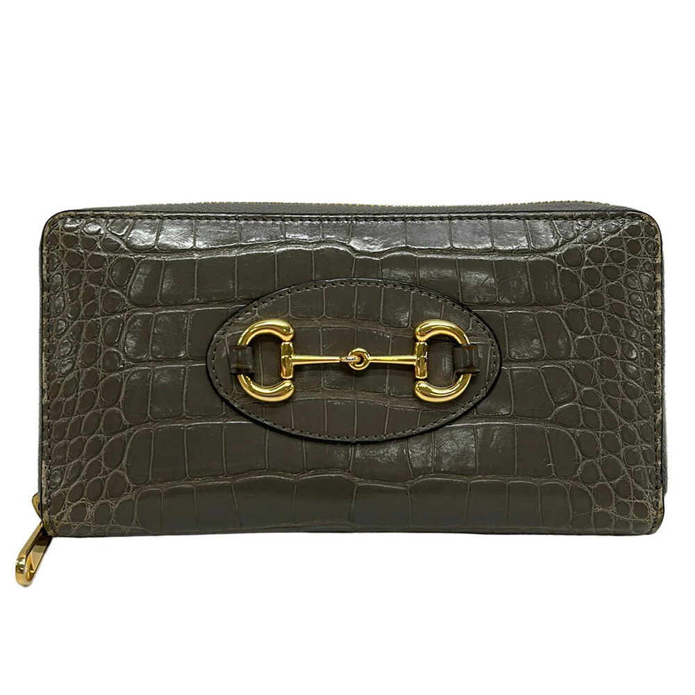 Gucci Horsebit Beige Leather Long #330021G65B